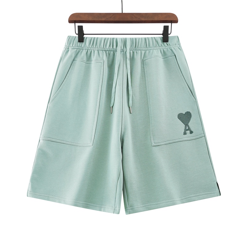 Quần short ống rộng phối túi có dây rút phong cách thể thao thời trang cho nam