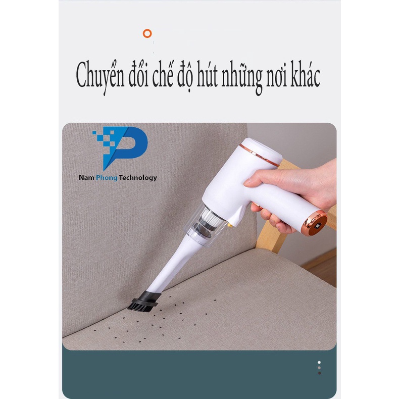 Máy Hút Bụi Mini Cầm Tay Không Dây DHA - Máy Hút Lông, Ve Chó Mèo Cao Cấp - BH 6 Tháng - NAMPHONGTECHNOLOGY
