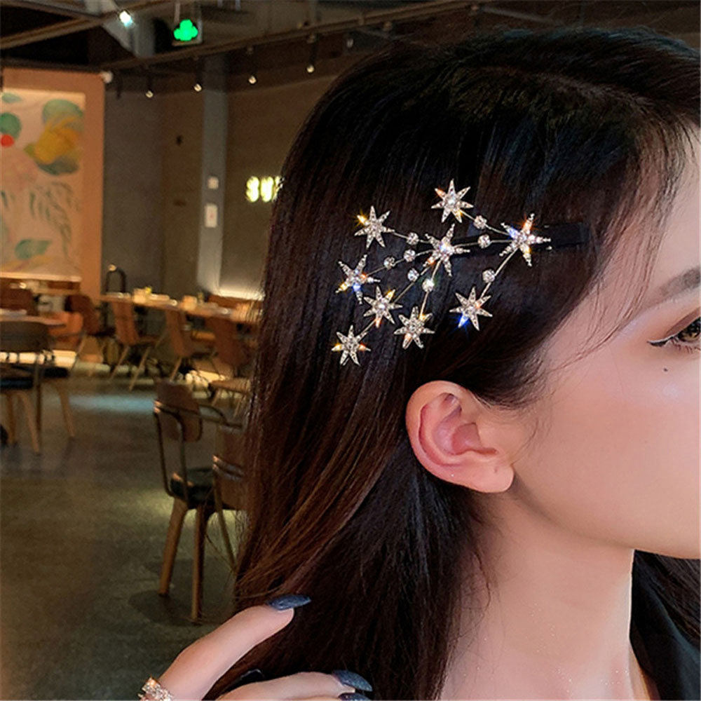 Kẹp tóc đính đá thời trang dành cho nữ