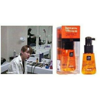 Dưỡng tóc mise en scene perfect serum BTS sử dụng (cheap moment)