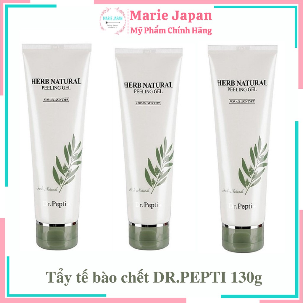 Tẩy tế bào chết dạng gel chiết xuất thảo dược Dr.Pepti+ Herb Natural Peeling Gel 130ml