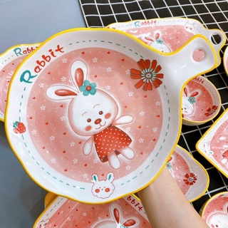 Bát đĩa thỏ cute/ bát đĩa sứ