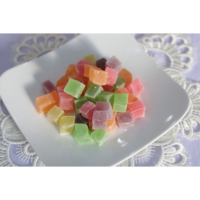 1Kg kẹo dẻo sữa Đà Lạt đủ màu vị dẻo dai