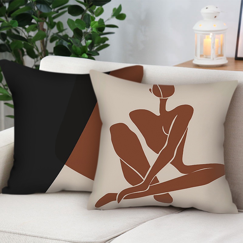 Vỏ Gối Sofa Mềm Có Khóa Kéo Phong Cách Bắc Âu