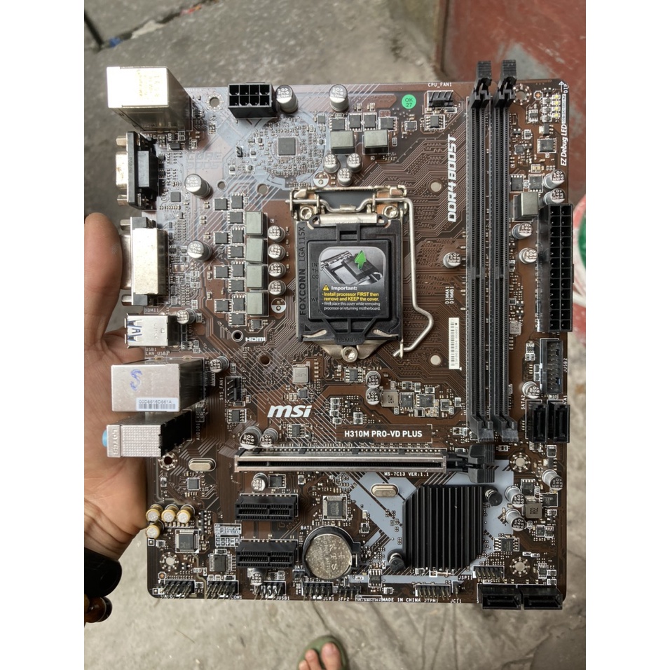 Main MSI H310M Pro VD Plus 2 khe ram ddr4 socket 1151 v2 mainboard PC H310 bo mạch chủ máy tính,cpu e5300 socket 775 cho