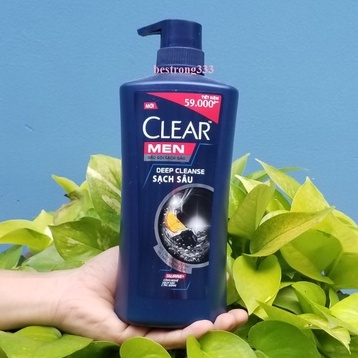 Dầu gội sạch gàu Clear Men Deep Cleanse sạch sâu 650g