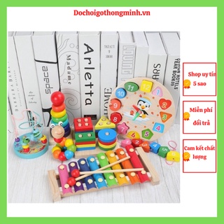 Trọn bộ combo 06 món đồ chơi phát triển trí tuệ cho bé [𝐅𝐫𝐞𝐞𝐬𝐡𝐢𝐩] Combo đồ chơi giáo dục cho bé từ 1-3 tuổi
