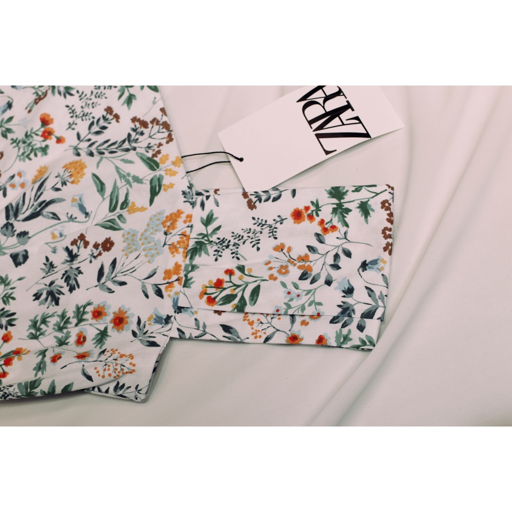 Chiếc đầm hoa nhí ZR kèm belt xinh xắn - Hàng y hình 100%