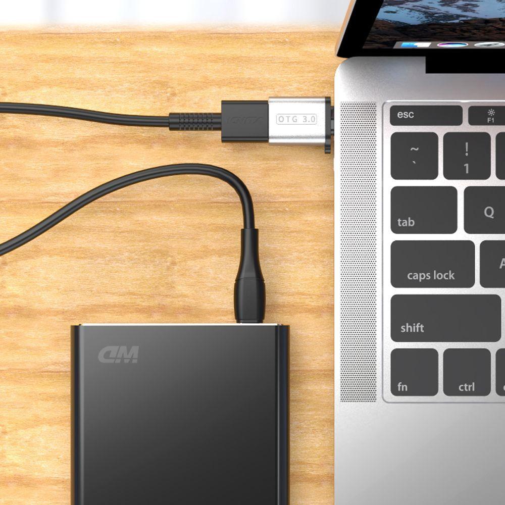 Giắc Chuyển Đổi Từ USB Type C Sang USB3.0 Sang USB 3.0 Cho Điện Thoại