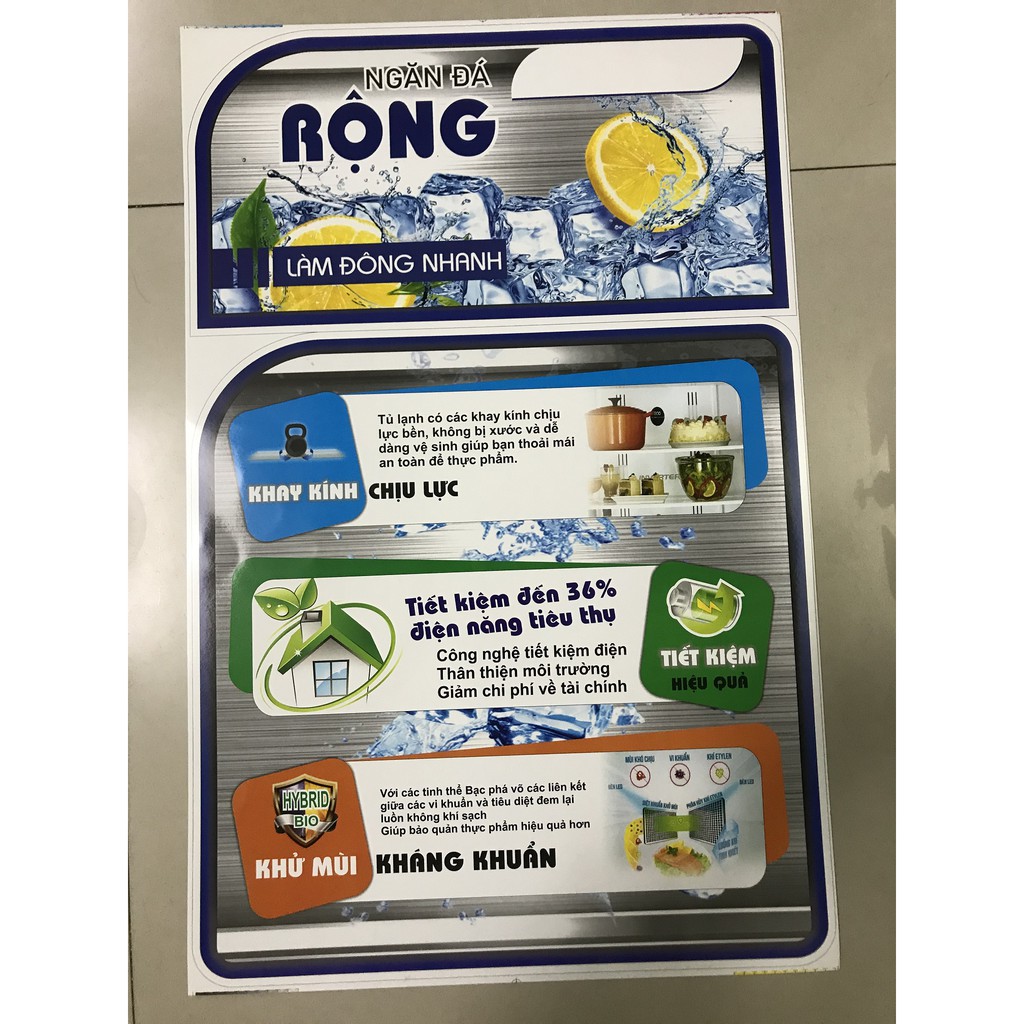 Combo 10 tem dán tủ lạnh không ghi thương hiệu/ Combo 10 miếng dán tủ lạnh không ghi thương hiệu (mẫu 1)