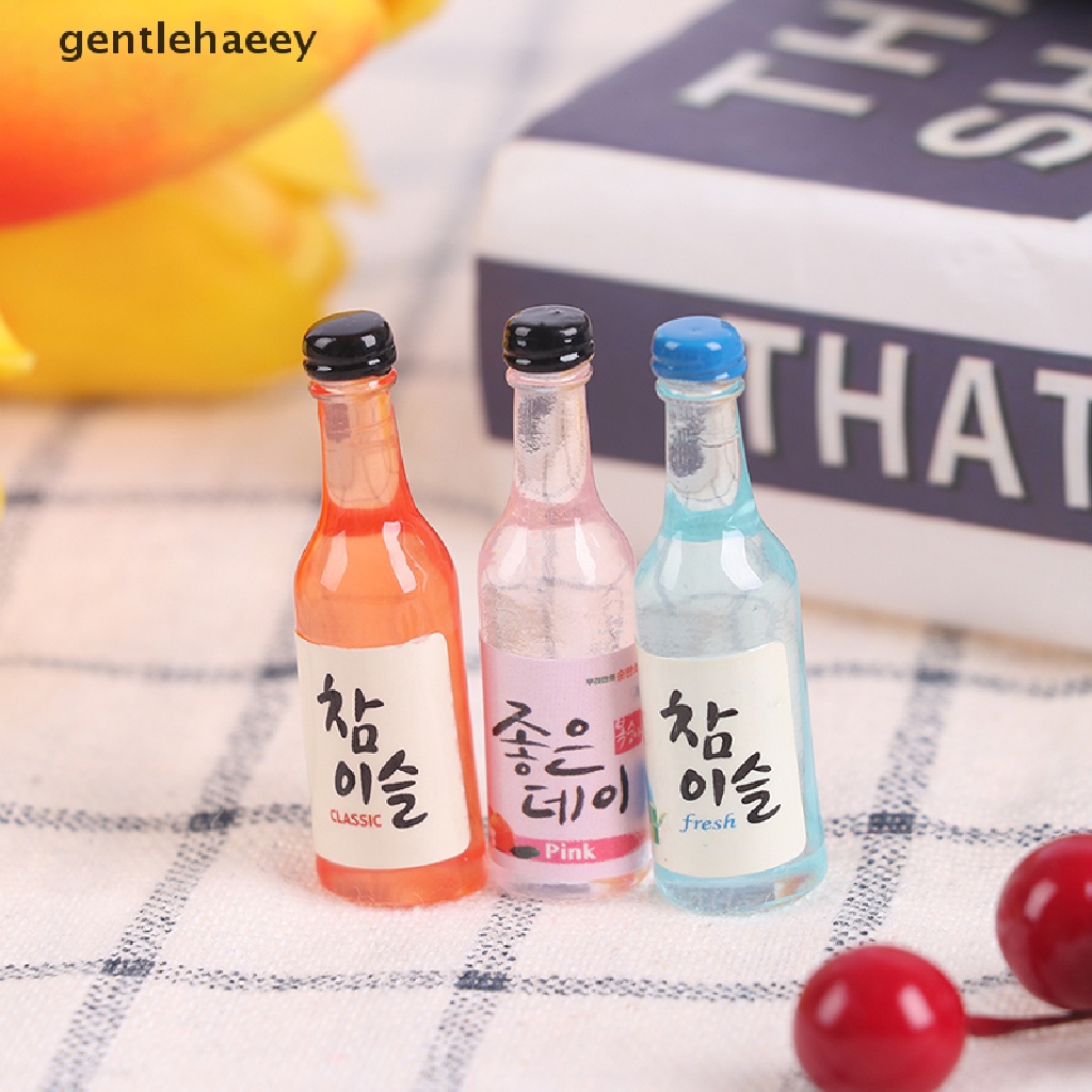 Set 10 Chai Rượu Mini Tỉ Lệ 1 / 12 Dùng Để Trang Trí Nhà Búp Bê