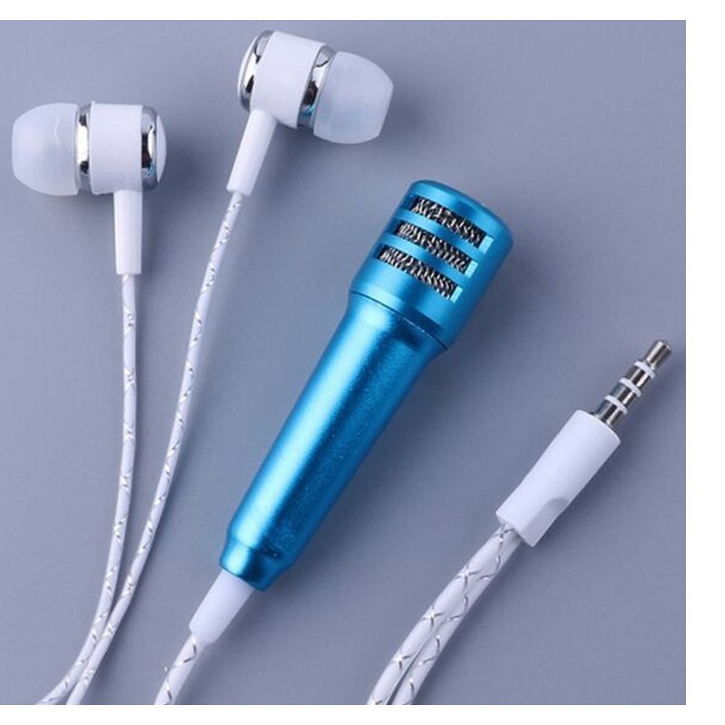Micro mini hát karaoke cho điện thoại / máy tính-Micro Mini Giắc Cắm 3.5mm Dùng Cho Điện Thoại Android Ios