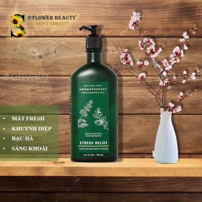 Nhiều Mùi |✨BST Thư Giãn✨| Sữa Dưỡng Thể Dòng Thư Giãn Bath &amp; Body Works Aromatherapy Natural Essential Oil Body Lotion