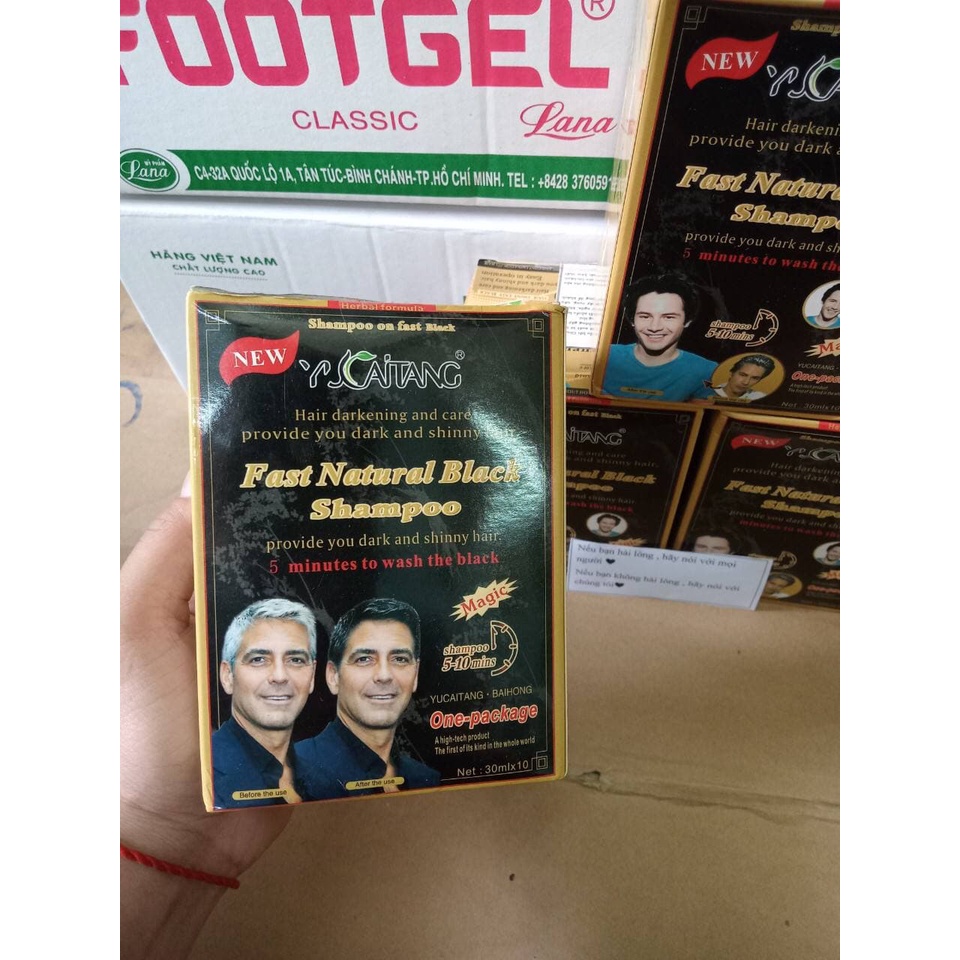 Gội đen có tem (hộp10 gói)