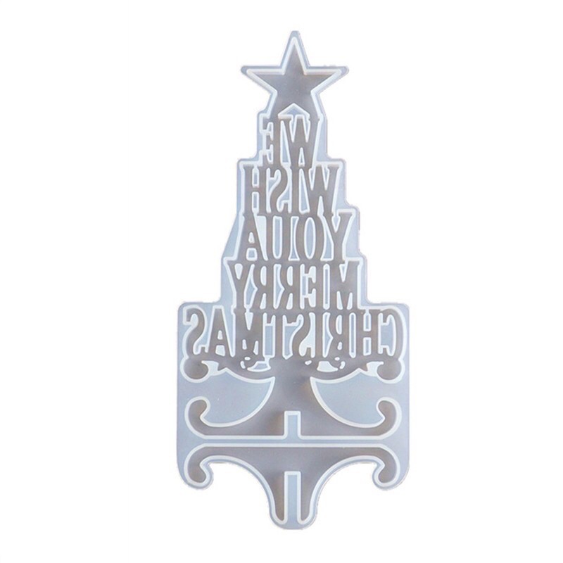 Khuôn resin hình cây thông giáng sinh để bàn trang trí noel