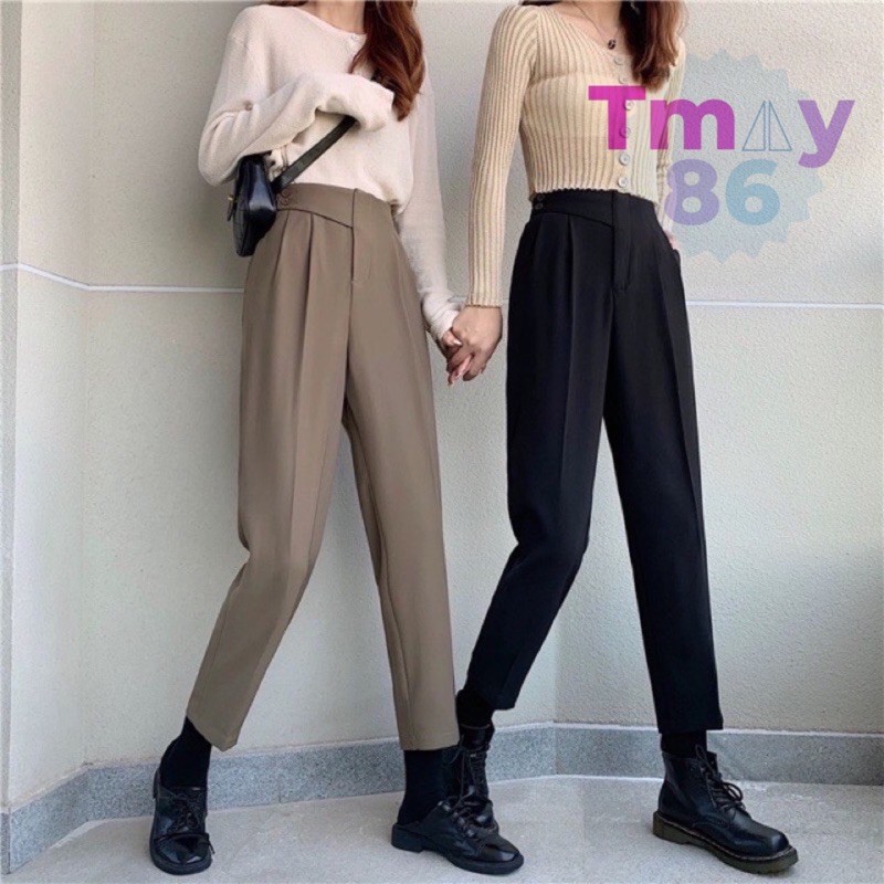 Quần Vạt Lệch Phối Cúc