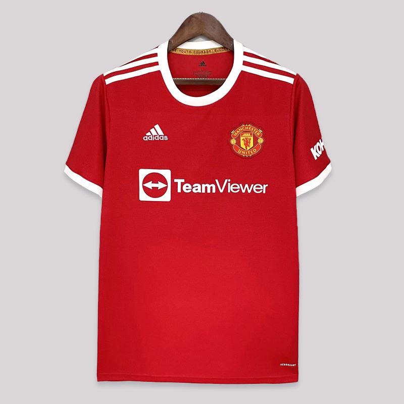 Áo Thun Đá Banh Manchester United 2021-22 Cho Người Hâm Mộ/Nhà MU S / 5XL