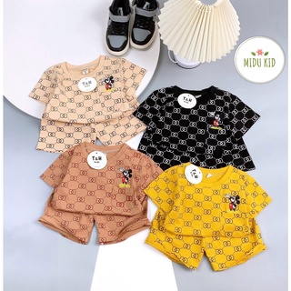 Hàng Cao Cấp Bộ Mickey Quần Áo Trẻ Em Bé Trai MiDu Kid