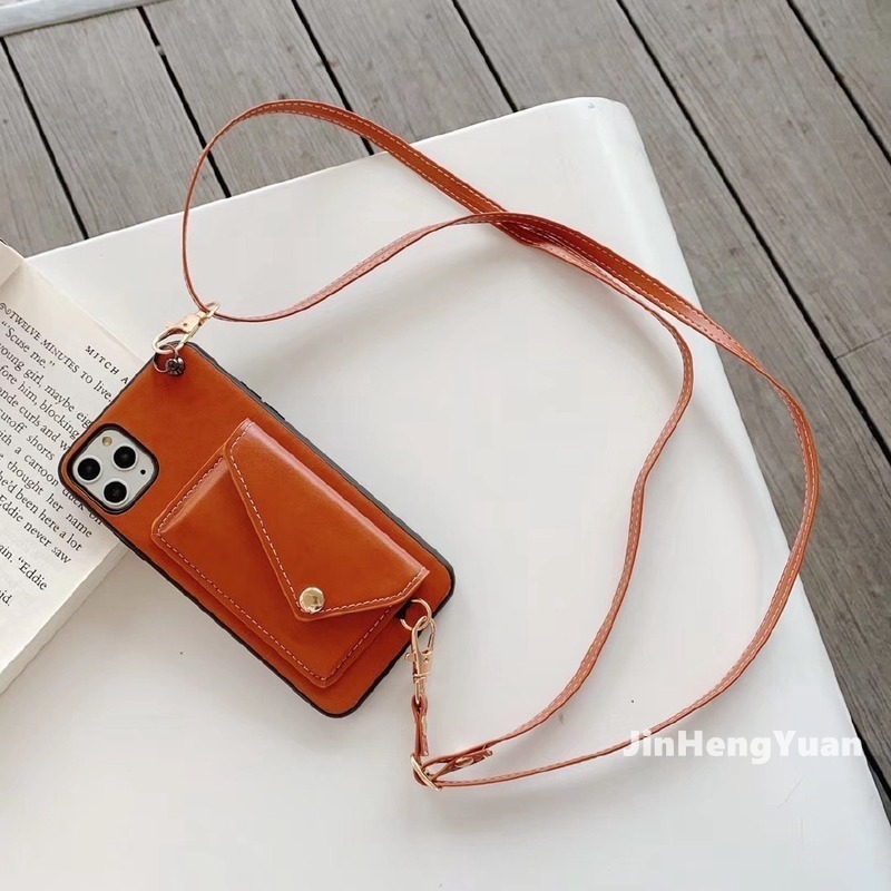 Coin Purse Leather Case for IPhone 11 12 Pro XS Max Mini XR SE2020 I6 7 8 Plus Lanyard Mobile Phone Cover Soft Leather Casing | BigBuy360 - bigbuy360.vn