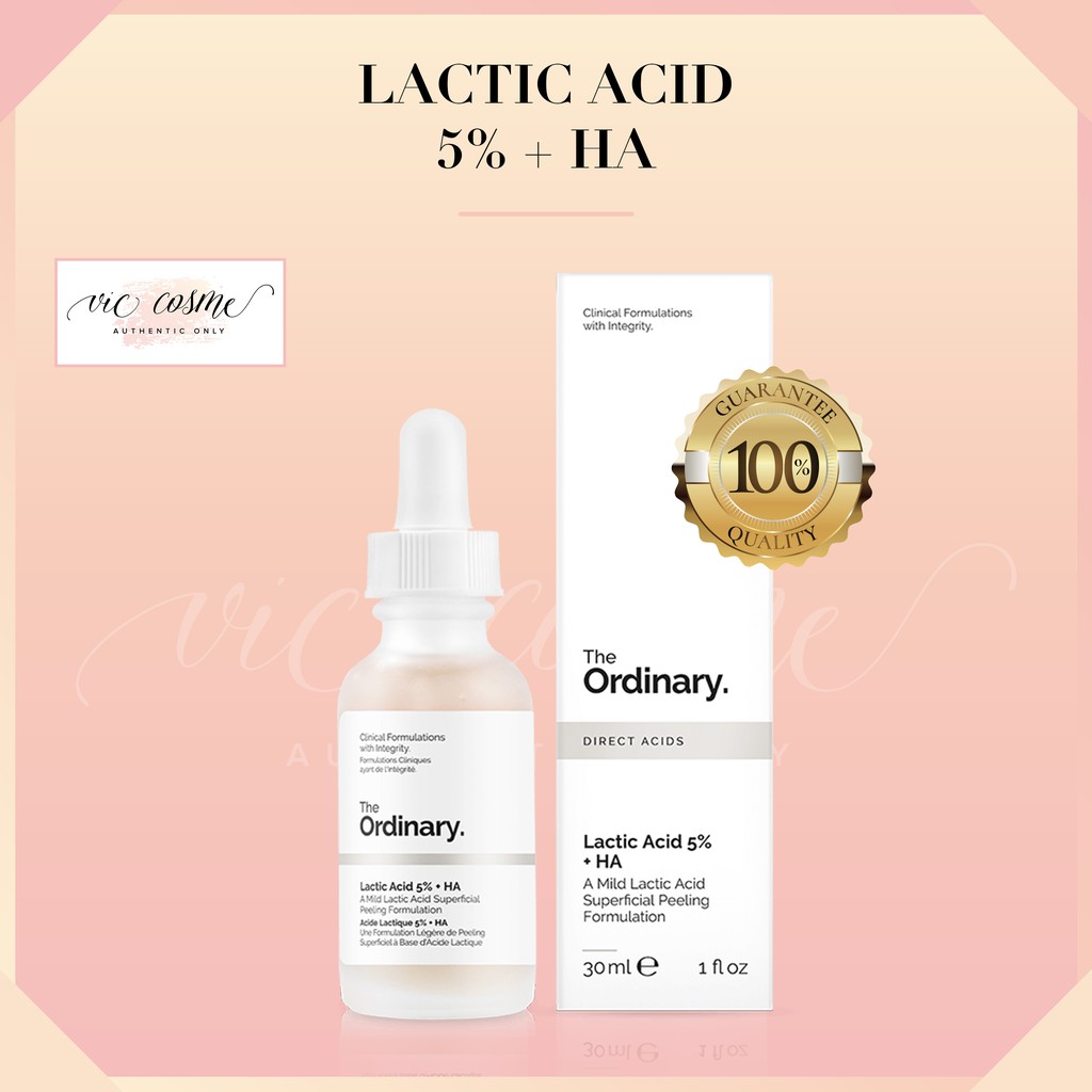 The Ordinary Lactic Acid 5% + HA Serum Tẩy Tế Bào Chết