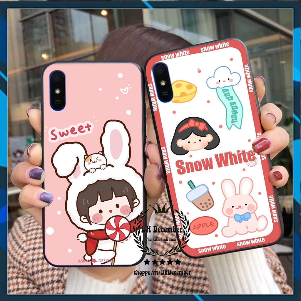 Ốp lưng Xiaomi REDMI 9A in hình 3D lucky, gấu Brick xinh xắn - KHÔNG NÊN BỎ LỠ