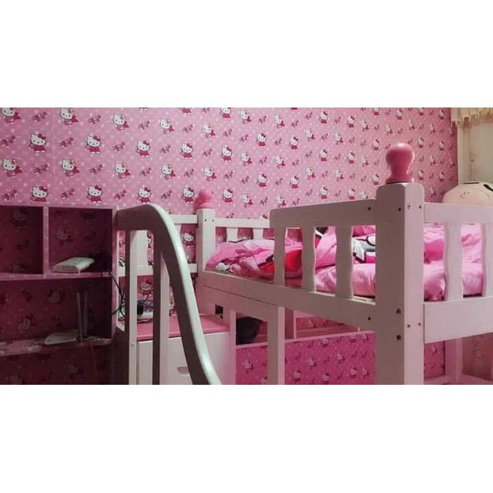 10m GIẤY DÁN TƯỜNG HELLO KITTY (có keo sẵn)