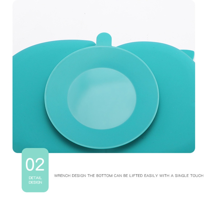 Bộ 3 Dụng Cụ Tập Ăn Gồm Bát / Muỗng / Nĩa Chia Ngăn Bằng Silicone Cho Bé