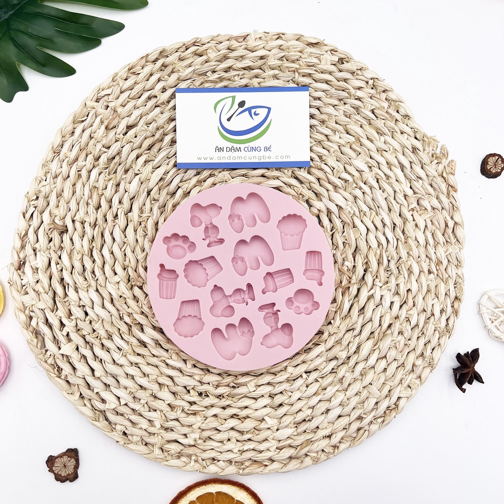 Khuôn silicon làm kẹo dẻo kẹo chip chip handmade nguyên liệu làm kẹo bánh cho bé chất lượng cao KLK01