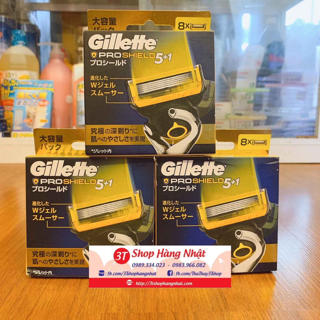 Bộ lưỡi dao cạo Gillette PROSHIELD 5+1