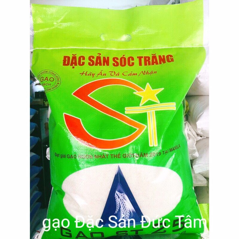 Gạo ST25 dẻo mềm , Thơm cơm  Bao 10kg)