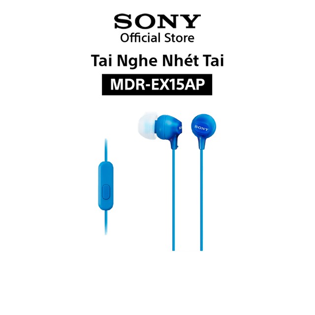 Tai nghe Sony In-ear MDR-EX15AP - Hàng Chính Hãng