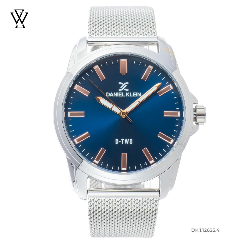 Đồng Hồ Quartz Nam Daniel Klein WATCHSTORE DK.1.12625.4 Mặt Kính Khoáng 43mm, Dây Kim Loại, Vỏ Thép Không Gỉ