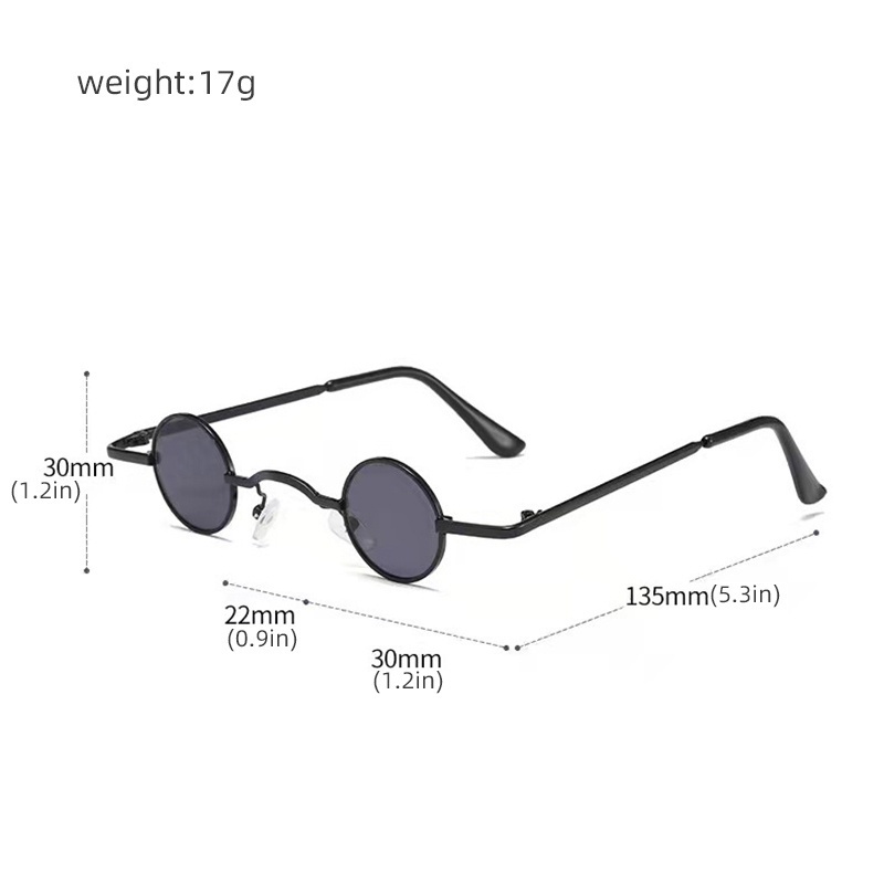 Kính Mát Gọng Tròn Nhỏ Nhiều Màu Sắc Chống Tia UV Dành Cho Bé Trai Bé Gái