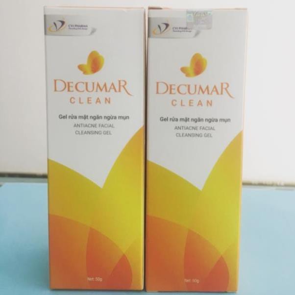 Decumar Clean 50g - sữa rửa mặt ngăn ngừa vi khuẩn gây mụn