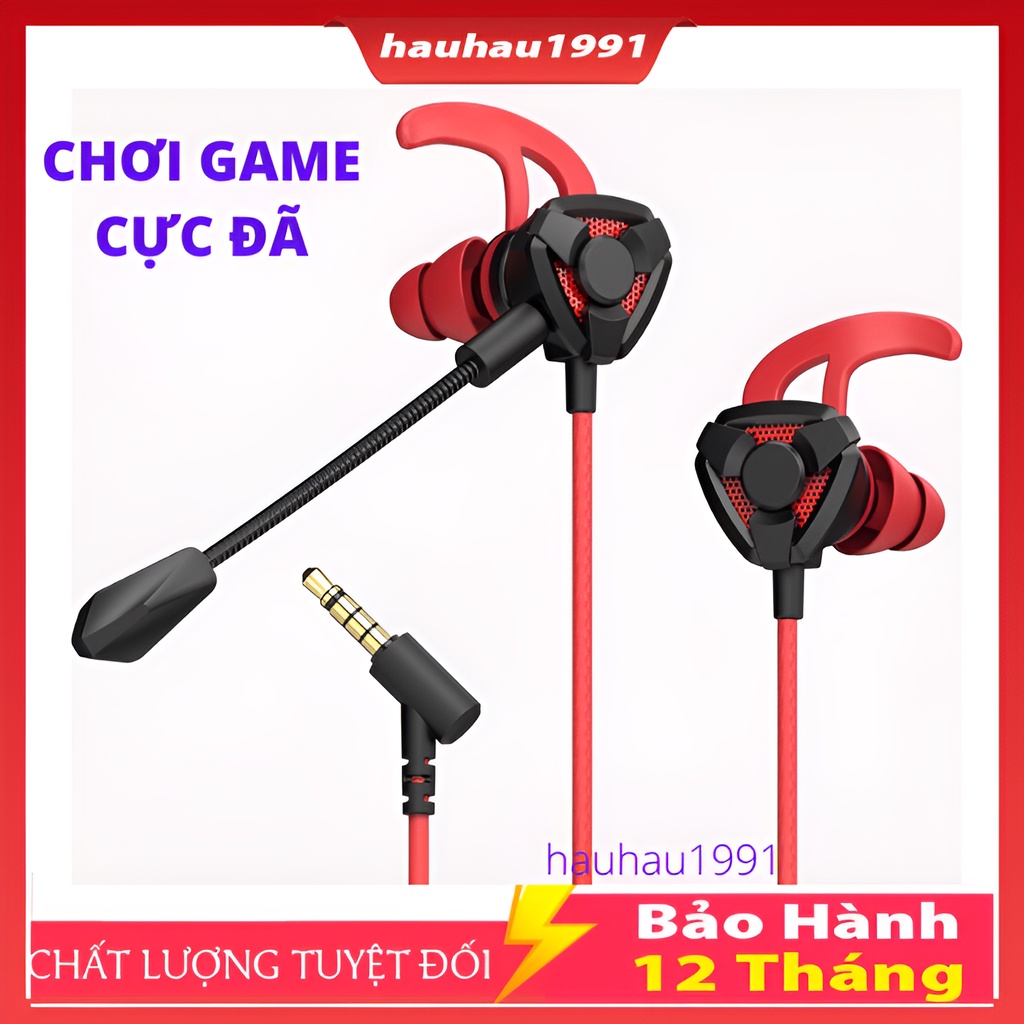 Tai nghe gaming có mic cho điện thoại G9 PRO tai nghe chơi game PUBG mobile / FF / ROS / Tốc chiến mic rời 360° earp