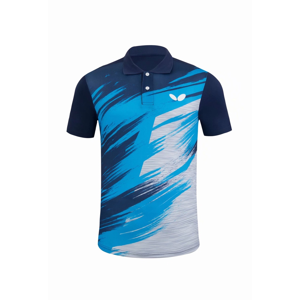 Bộ Đồ Thể Thao Đánh Bóng Bàn Tay Ngắn In Hình Bướm Mới Cho Nam Và Nữ