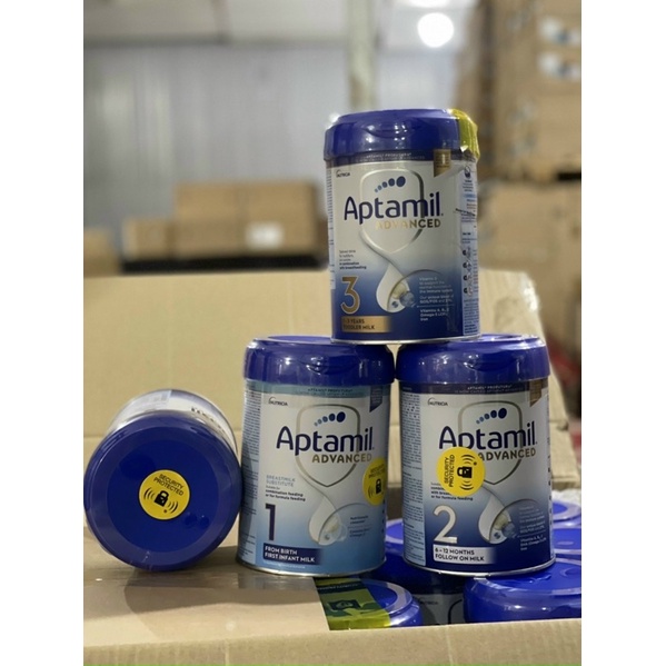 Sữa Aptamil bạc Anh số 1,2,3 800g