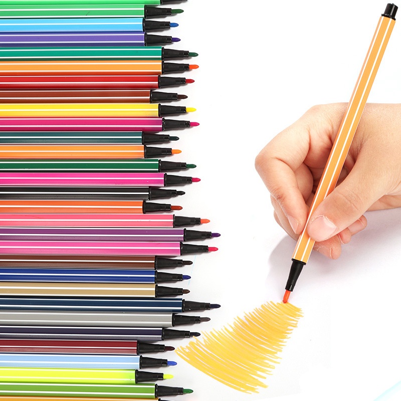Bộ 12 Bút Lông Màu Nước Vẽ Tranh Nghệ Thuật Có Thể Giặt Được Nhiều Màu Sắc Cho Trẻ Em Và Người Lớn