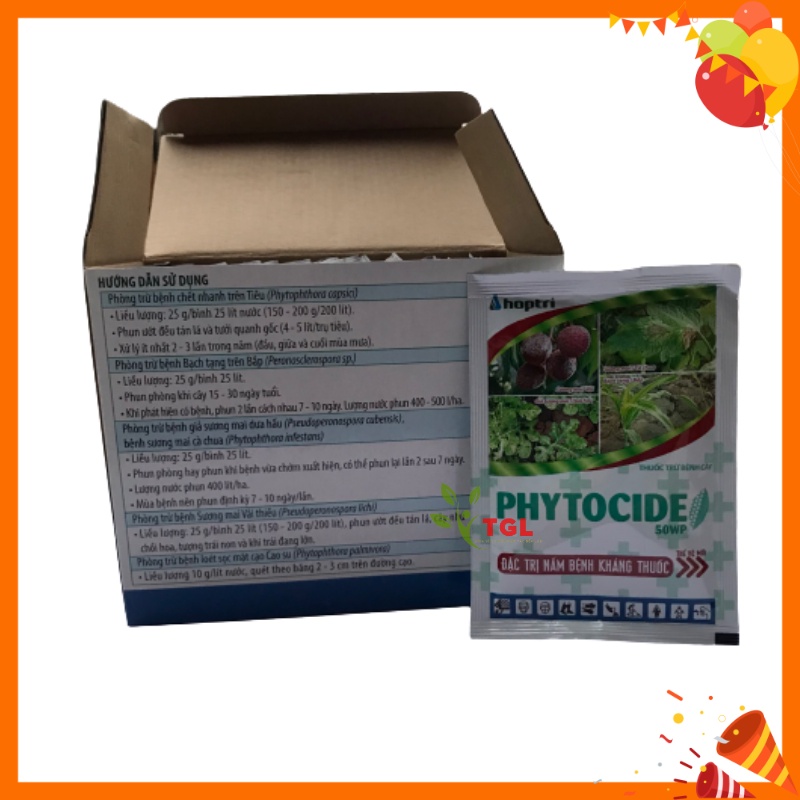 Thuốc trừ bệnh cây trồng PHYTOCIDE 50WP - Gói 15g - Trừ nấm cây trồng - Thế hệ mới