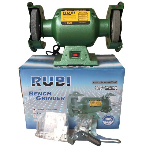 MÁY MÀI HAI ĐÁ RUBI R150 550W LOẠI 1/3HP VÀ 1/2HP - BẢO HÀNH 12 THÁNG