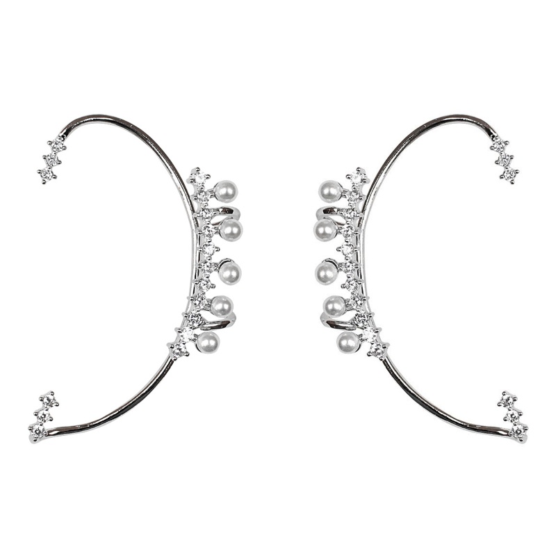 Bông Tai Đính Ngọc Trai Giả Phong Cách Cổ Tích Cho Nữ