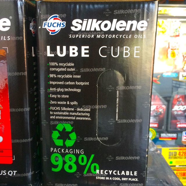 Mẫu Hộp 4 Lit Nhớt Fuchs Silkolene Pro 4 10W-40 - Nhớt Tổng Hợp Toàn Phần Gốc Ester - Made in UK