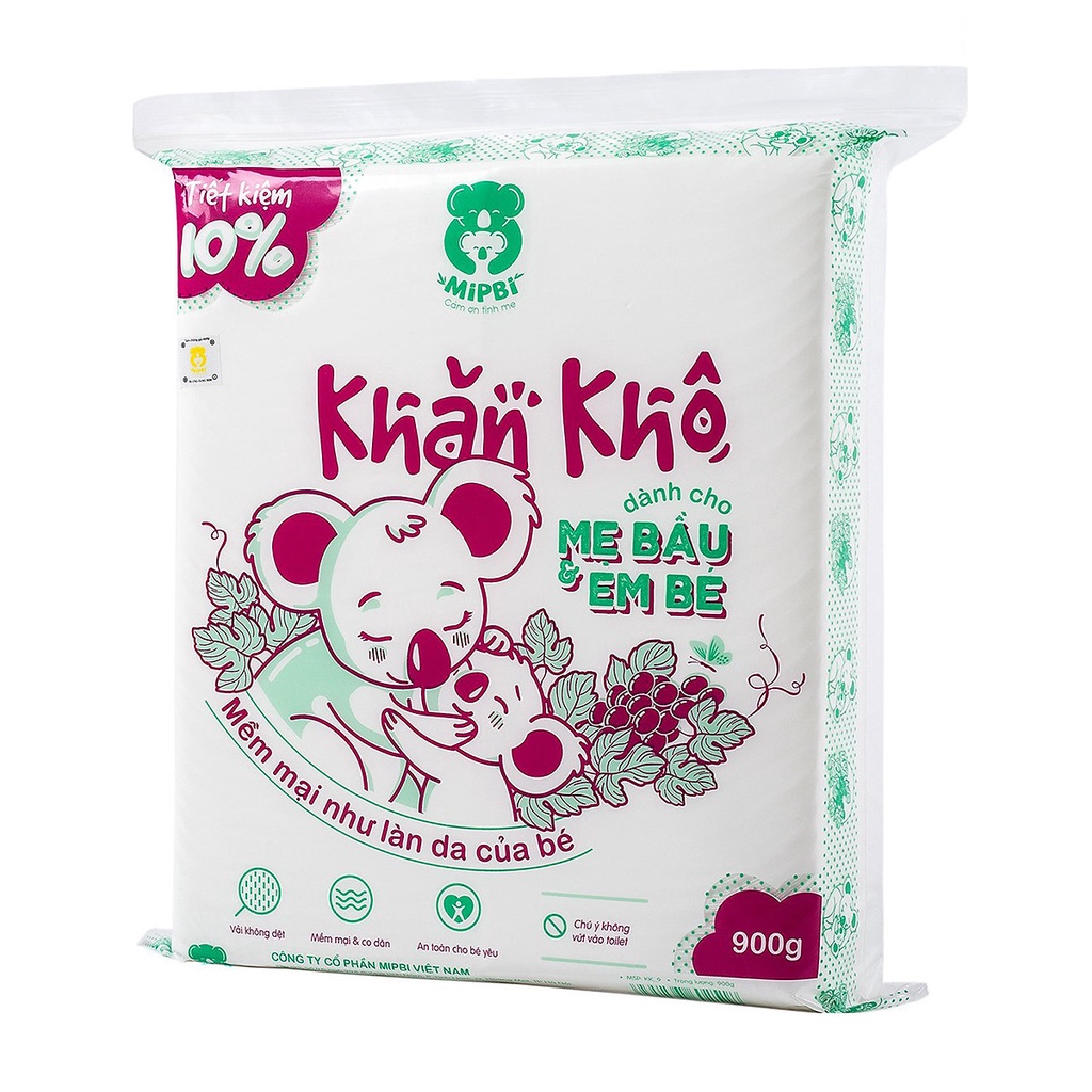 [Cam kết Chính hãng] Khăn vải khô đa năng Mipbi Viet Nam 300g 600g 900g