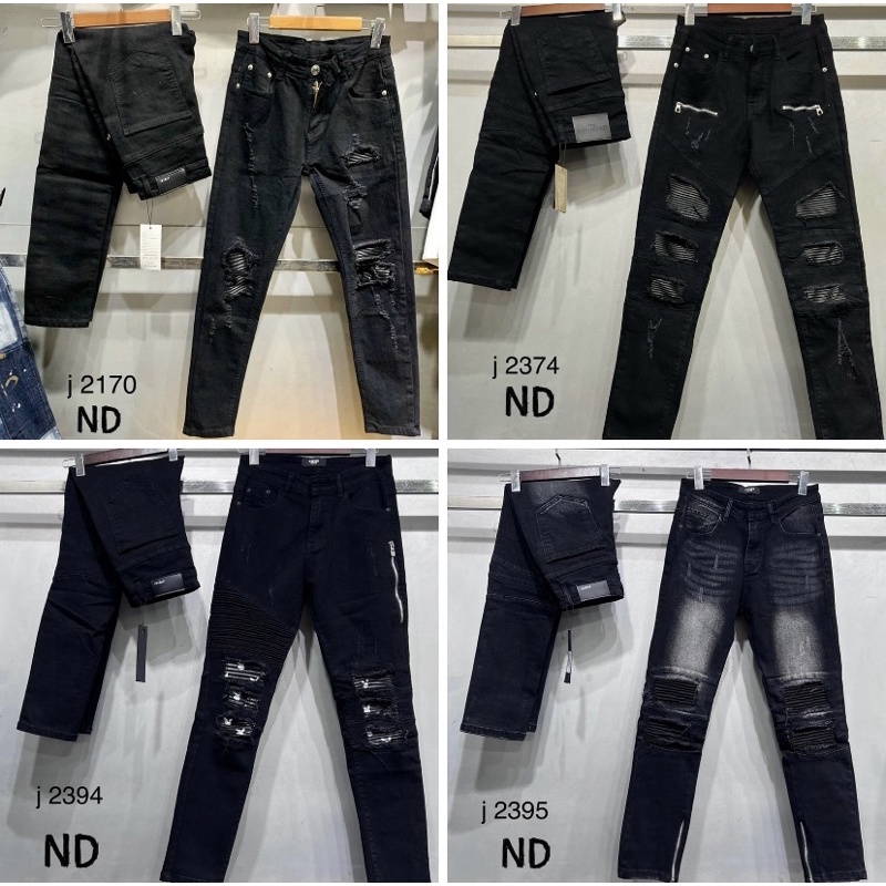 Quần jean thời trang phong cách có hoạ tiết vá da kéo khoá, Quần bò nam cá tính trẻ trung btshop từ 45 đến 75 kg