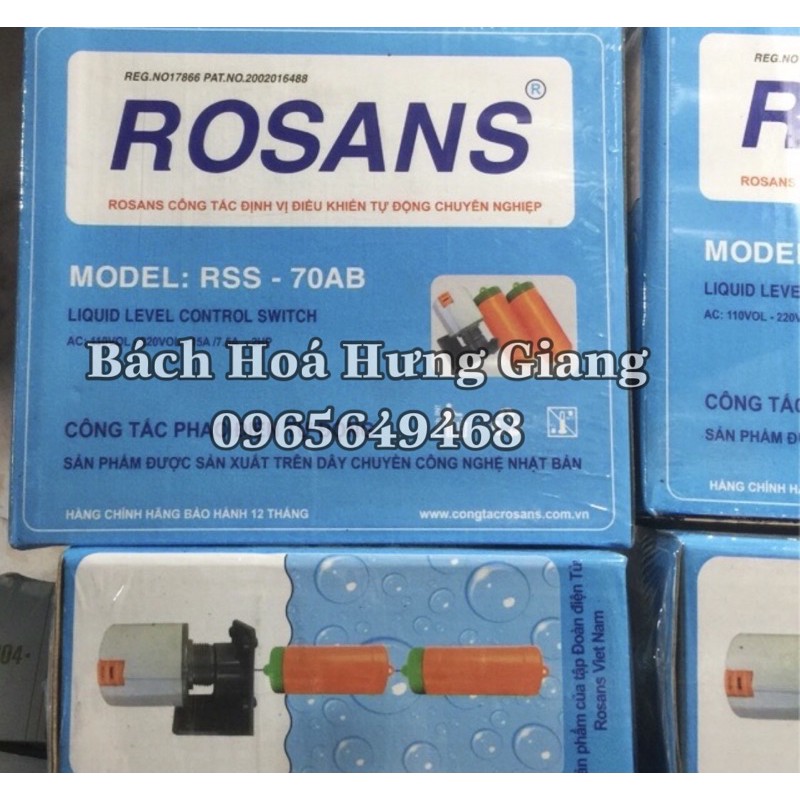 [BH 12 Tháng] Công Tắc Phao Điện Tự Động ROSANS Chính Hãng Tự Bật, Tự Ngắt Nước