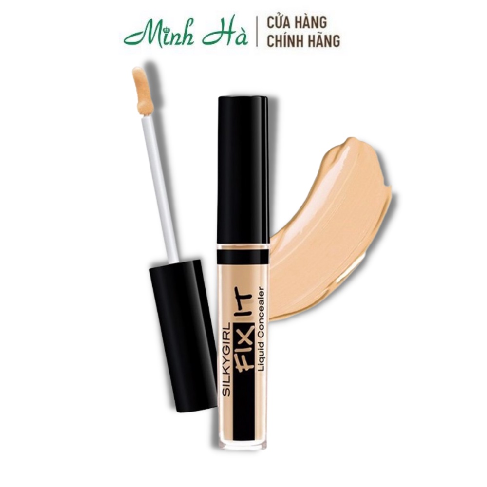 Che khuyết điểm Silkygirl  Fix It Liquid Concealer 2ml cho lớp nền trang điểm thêm mịn mượt hoàn hảo không tì vết