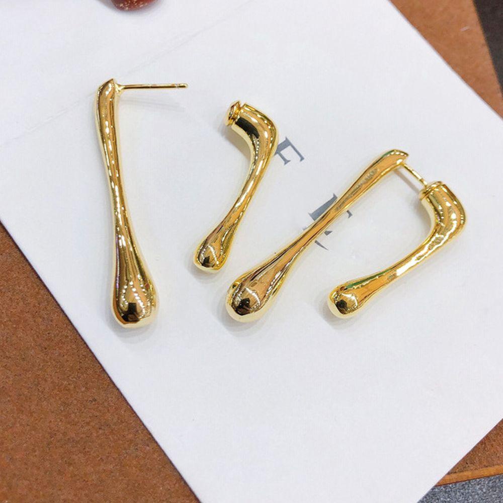 Bông Tai Hình Học Dáng Dài Phong Cách Vintage Thời Trang Cho Nữ Mờ / Matte|Khuyên Tai Nữ Trang Tạo Hình Độc Đáo