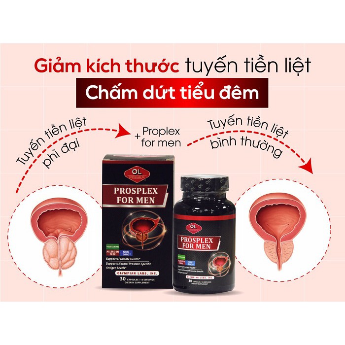 Viên Uống Hỗ Trợ Phòng Ngừa Và Giảm Viêm Tuyến Tiền Liệt - Prosplex For Men