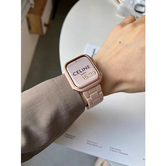 Dây Đeo Thay Thế Bằng Nhựa Cho Đồng Hồ Thông Minh Apple Watch 41mm 45MM 45 41 38 42 44 40 mm Series 7 6 SE 5 4 3 2 1