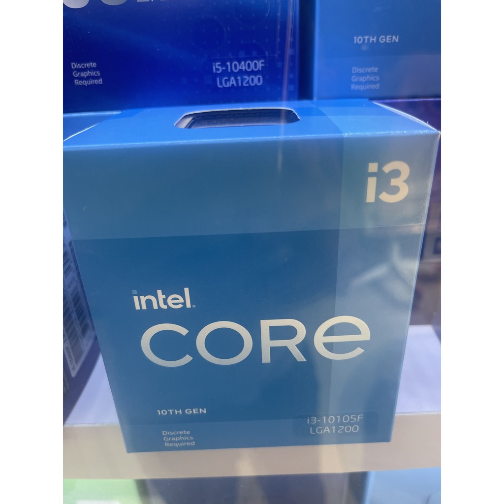 [Mã ELMS05 giảm 5% đơn 300k]CPU Intel Core i3-10105F (3.7GHz Turbo 4.4GHz, 4 nhân 8 luồng, 6MB Cache, 65W) – SK LGA 1200